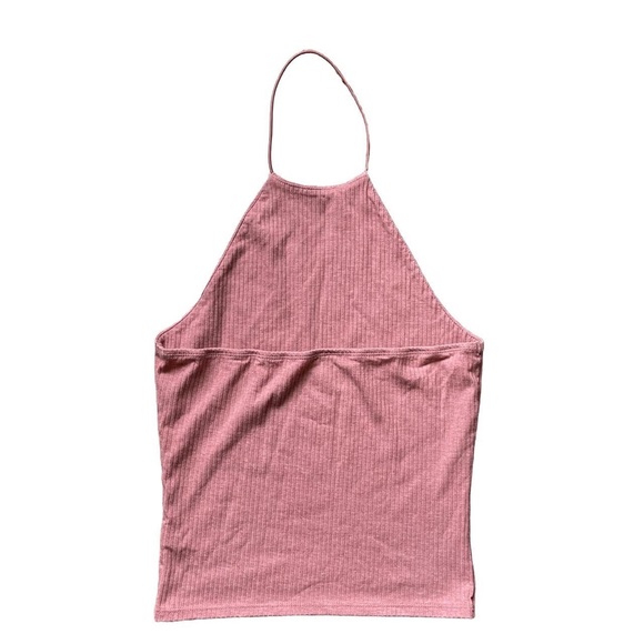 Pacsun Ribbed Halter Crop Tank Top - Picture 4 of 6